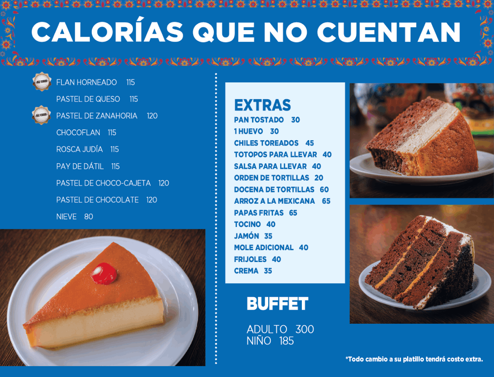 Calorias que no cuentan