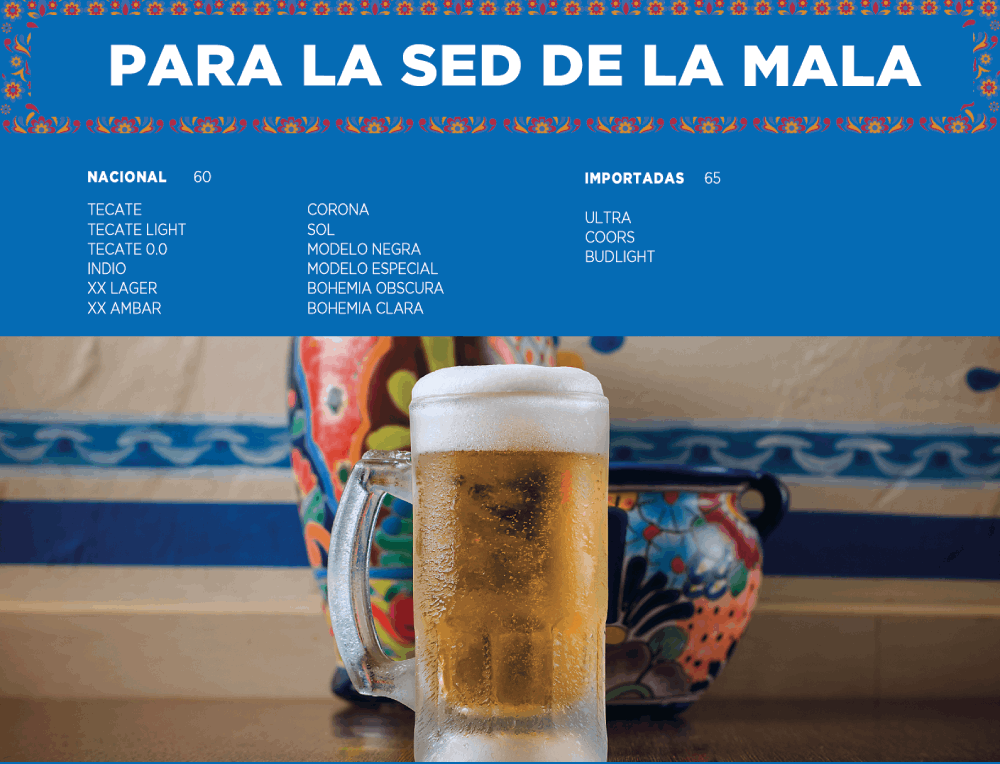 Para la sed de la mala